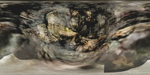 Wall Mural - The texture of the stone. Planetoid. HDRI. equidistant projection. Spherical panorama. panorama 360. environment map, 3D rendering