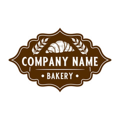 Wall Mural - bakery logo design. with the emblem concept