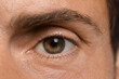 © New Africa - Handsome adult man as background, closeup of eye
