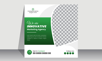 business promotional social media post banner template | creative marketing instagram post design | 