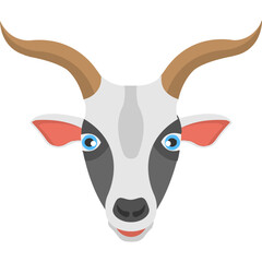 Wall Mural - White Goat 