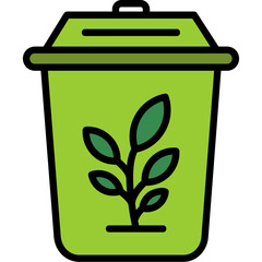 Wall Mural - Plant Trash Icon