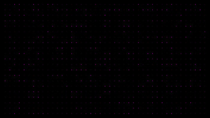 Poster - dots on a dark background. The bright dot and pixels illuminate the animation.	