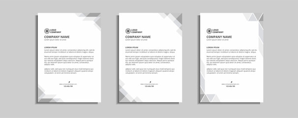 Wall Mural - modern corporate letterhead template design