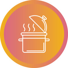 Wall Mural - Cooking Pot Icon