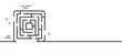 © blankstock - Maze line icon. Labyrinth game sign. Find exit way symbol. Minimal line illustration background. Maze line icon pattern banner. White web template concept. Vector