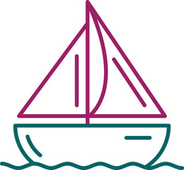 Sticker - Boat Icon