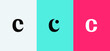 © arbuzu - Set of letter C minimal logo icon design template elements