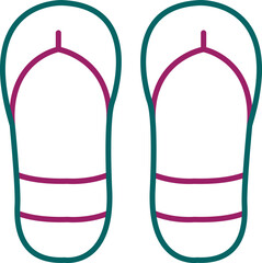 Wall Mural - Flip Flops Icon