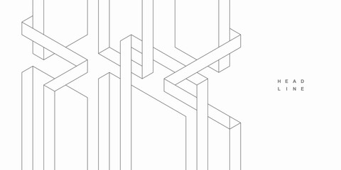 Abstract geometric technological background. Vector creative design.