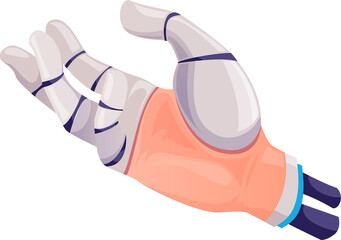 Aufkleber - Hand, robot technology, cyborg human fingers