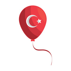 Sticker - turkey flag balloon