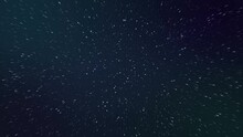 Seamless Loop Animation, 4K Flying Through A Starfield, Camera Zooms Into Stars
