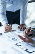 © PaeGAG - Professional executive Business colleague team working and analyzing with new project of accounting finance, Idea presentation and meeting strategy plan of financial business investment