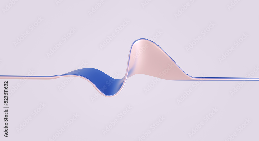 Abstract music sound wave icon 3d rendering Stock Illustration | Adobe ...
