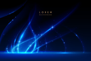 abstract blue light lines background