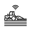 tillage smart farm agriculture line icon vector. tillage smart farm agriculture sign. isolated contour symbol black illustration