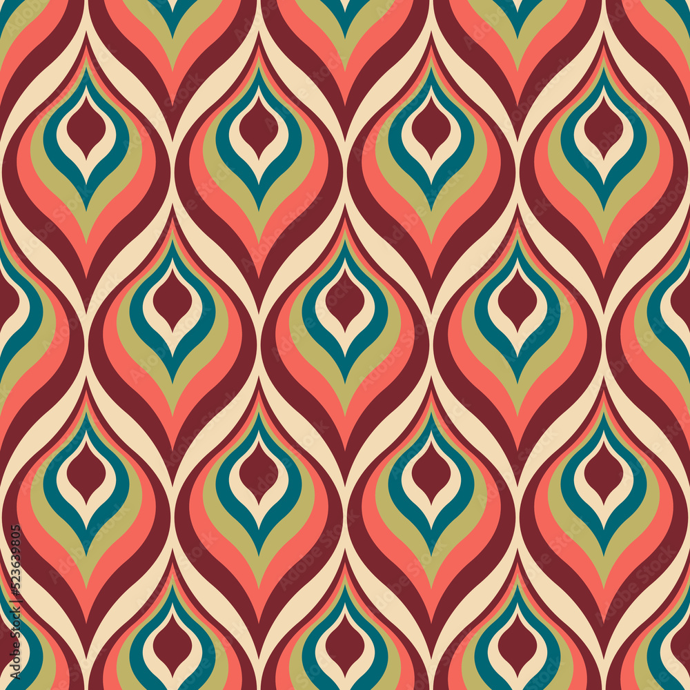 Aesthetic mid century printable seamless pattern with retro design. Decorative 50`s, 60's, 70's style Vintage modern background in minimalist mid century style for fabric, wallpaper or wrapping Stock Vector | Adobe Stock aesthetic-mid-century-printable-seamless-pattern-with-retro-design-decorative-50-s-60-s-70-s-style-vintage-modern-background-in-minimalist-mid-century-style-for-fabric-wallpaper-or-wrapping-stock-vector-adobe-stock