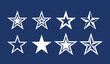 Dallas Star. Star icons. Vector symbols star isolated on white background. Design template.