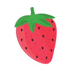 Wall Mural - strawberry fruit icon