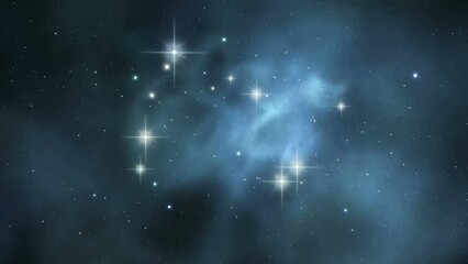 Wall Mural - loopable flight around the nebula