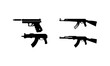 © artidea - gun silhouette set vector