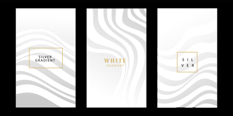 Aufkleber - Abstract gold, black and silver brush stroke in Chinese Style for poster and banner background design. Creative luxury and elegant print template design.