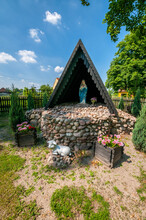 Wayside Shrine. Wierzbica Gorna, Opole Voivodeship, Poland.