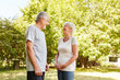 © Robert Kneschke - Happy couple of seniors talking in the park