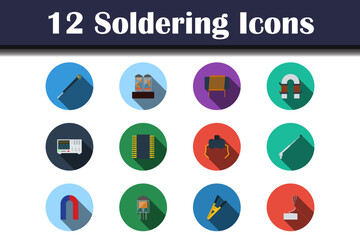 Wall Mural - Soldering Icon Set