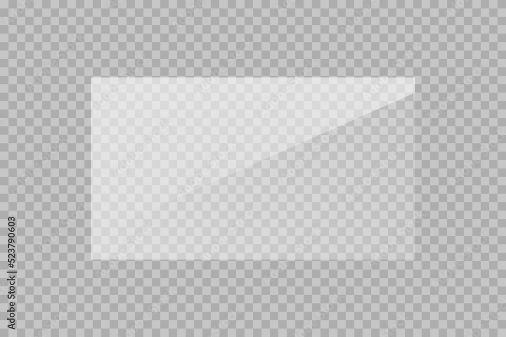 The glass or mirror texture effect. Window isolated on transparent ...