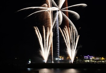 Poster - fireworks in the city