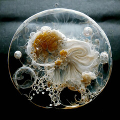 abstract living under the microscope