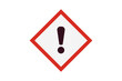 exclamatory warning sign means irritant to the skin, mucous membranes of the eyes, respiratory tract, causing allergic reactions or having a narcotic effect