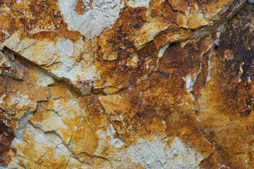Wall Mural - Rust stone wall or grunge stone texture image use for stone background