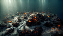 Underwater Volcano Spews Hot Lava