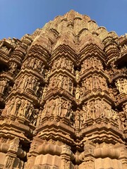 Wall Mural - Kandariya Mahadev Temple, famous tourist and archaeological site known for its sculptures