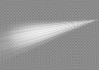 Wall Mural - White glowing motion line, dynamic speed waves 