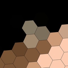 Wall Mural - ageometry hexagon wall texture background multicolor honeycomb pattern wallpaper