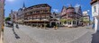 © Aquarius - Panoramic view over the historic half-timbered houses of the idyllic German wine village Bacharach