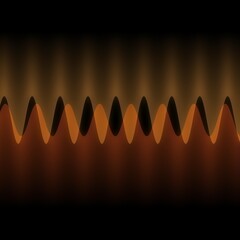 Wall Mural - Illustration of multiple waves oscillating or overlapping by many small Digital vertical lines BG