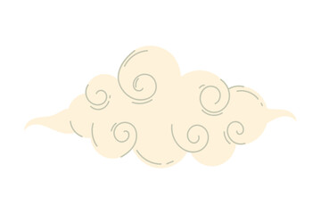 Wall Mural - oriental cloud design