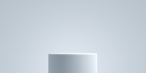 Minimal background. podium and white background for product presentation. 3d rendering illustration.