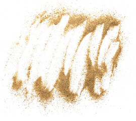 pile desert sand explosion on transparent background png file