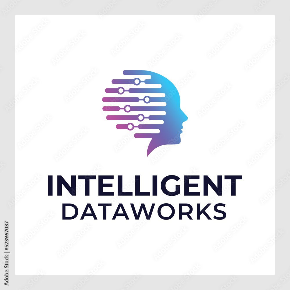design logo with a symbol of the human mindset Stock Vector | Adobe Stock
