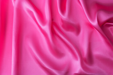 Close up of pink silk background