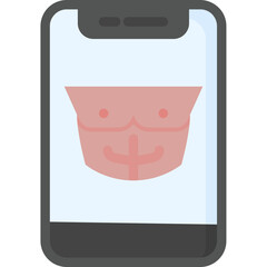 Sticker - Chest Muscle Icon