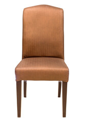 Wall Mural - front view of fabric chair isolated with clipping path