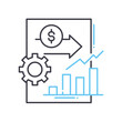 © Nina - investment planning line icon, outline symbol, vector illustration, concept sign
