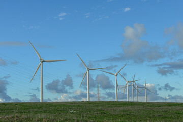 Wind farm near Barbate on Andalucia, Spain